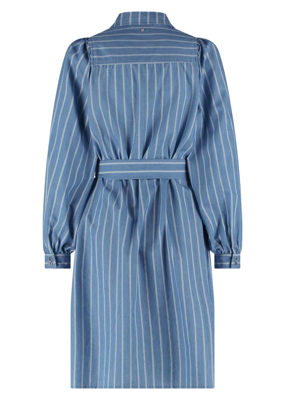 reverse of off figure image of button up dress