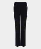Black model pants on a white background