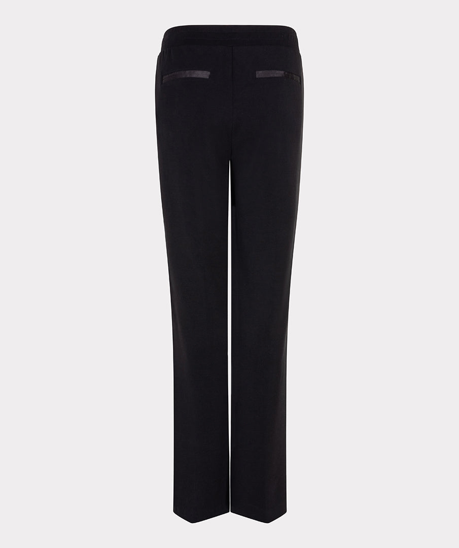 Back View of Black model pants on a white background off figure 